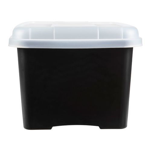 Crystalfile Porta Box Enviro 32L Clear Lid/Black Base