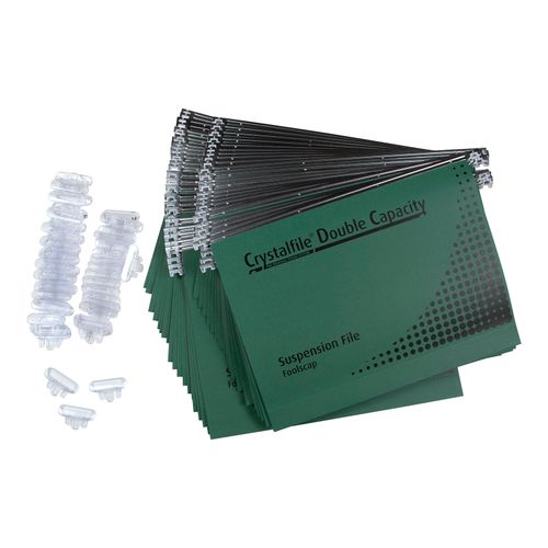 Crystalfile Complete Suspension Files Foolscap Double Capacity Pack 50