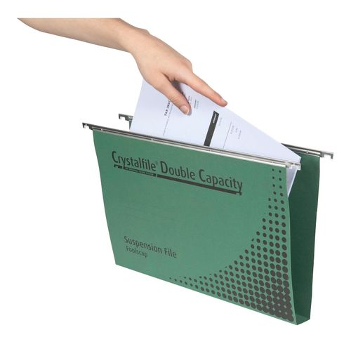 Crystalfile Complete Suspension Files Foolscap Double Capacity Pack 10