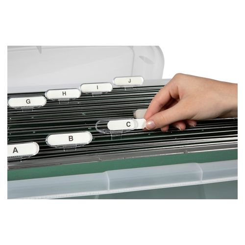 Crystalfile Indicator Inserts A-Z White Pack 60