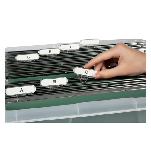 Crystalfile Indicator Tabs Clear Pack 50