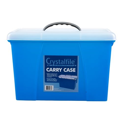 CrystalfileCarry Case Clear Lid/Blue Base