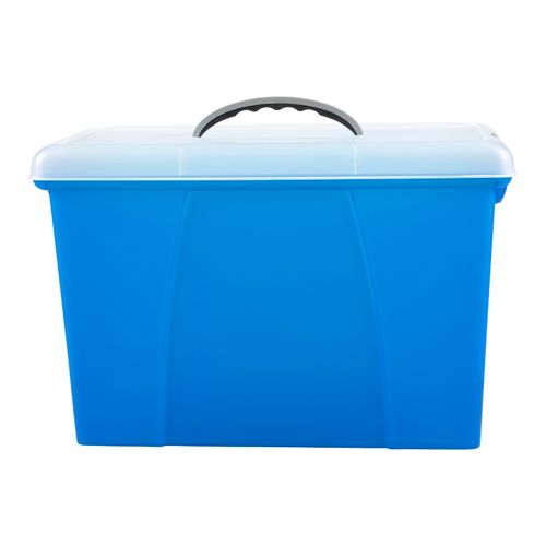 CrystalfileCarry Case Clear Lid/Blue Base