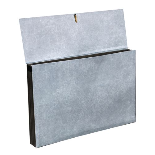 Marbig Wallet Expanding Foolscap Manilla Heavy Duty With Flap Green