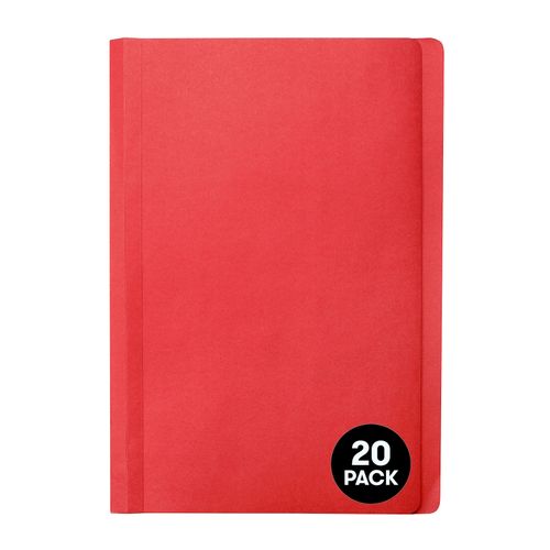 Marbig Manilla Folders Foolscap Red Pack 20