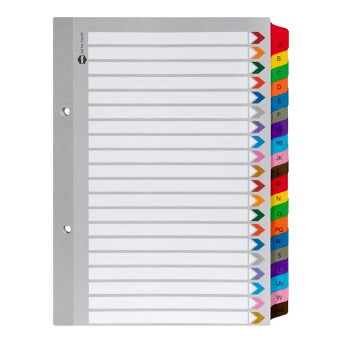 Marbig Indices & Dividers A-Z Tab Reinforced A5 Colour