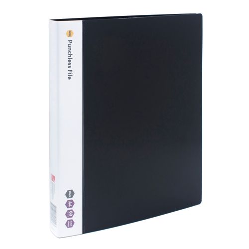 Marbig Punchless File A4 Black