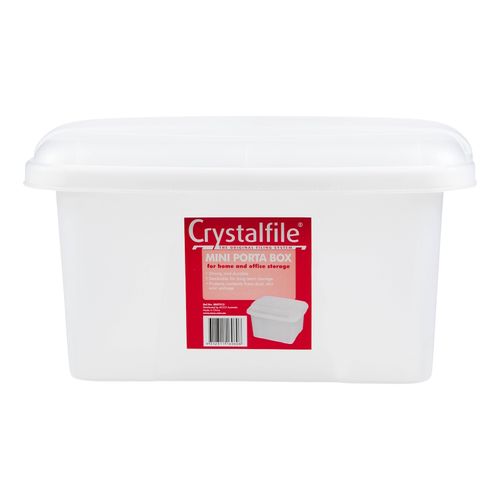 Crystalfile Box Porta Mini 20L Clear Pack 6