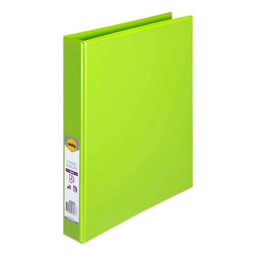 Marbig Clearview Insert Ring Binder A4 25mm 2d Lime