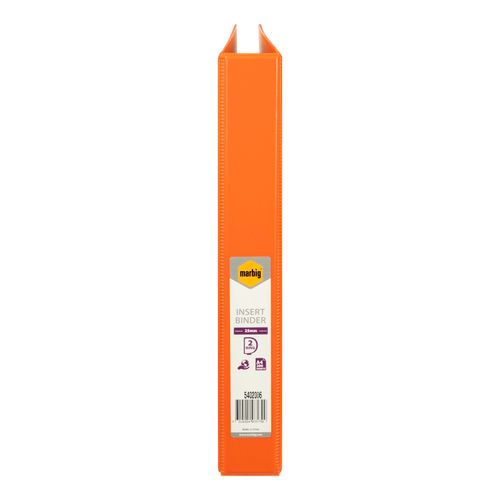 Marbig Clearview Insert Ring Binder A4 25mm 2d Orange