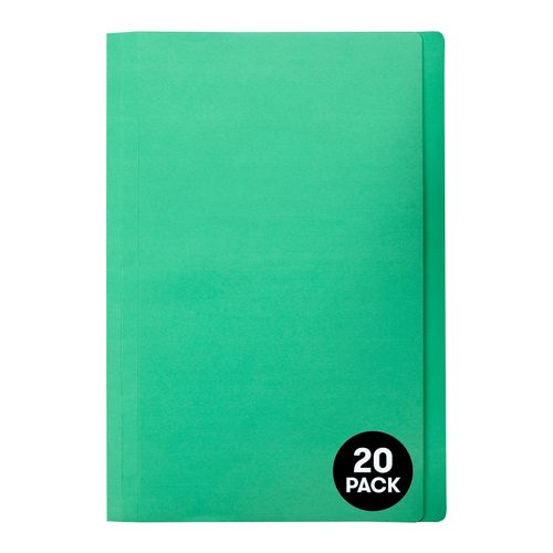 Marbig Manilla Folders Foolscap Green Pack 20
