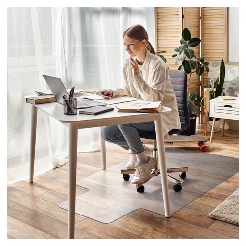 Floortex Chair Mat PVC Hard Floor 114x135cm Keyhole
