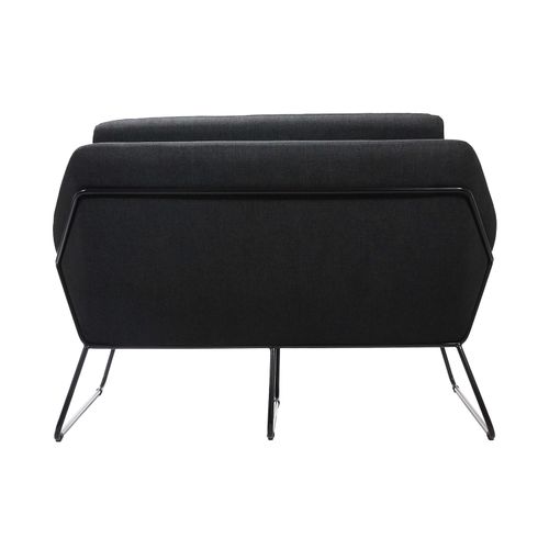 Cardinal Two Seater Arm Chair Charcoal
