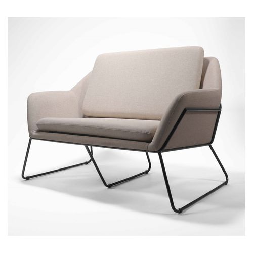 Cardinal Two Seater Arm Chair Stone