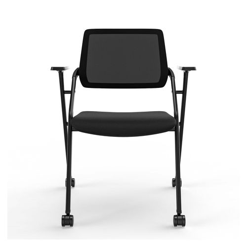 Air Mesh Back Training Chair Black