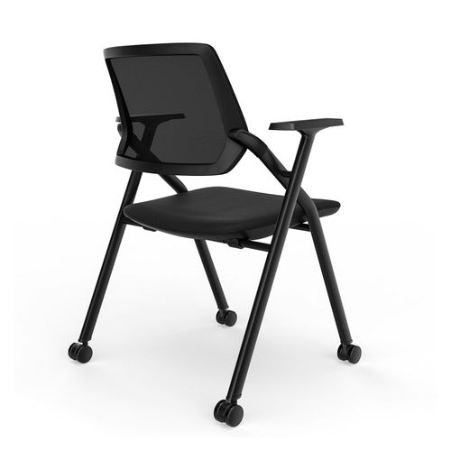 Air Mesh Back Training Chair Black