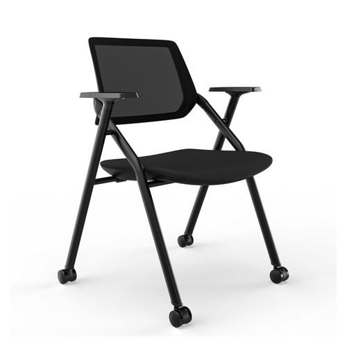 Air Mesh Back Training Chair Black