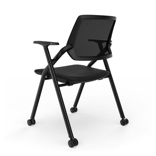 Air Mesh Back Training Chair Black