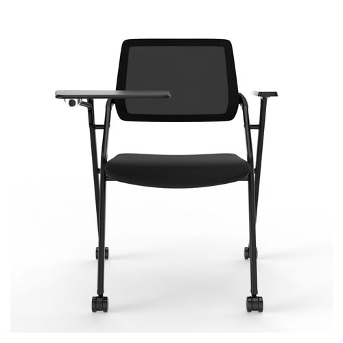 Air Mesh Back Training Chair with Tablet Arm Black