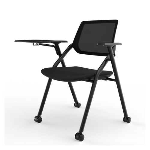 Air Mesh Back Training Chair with Tablet Arm Black