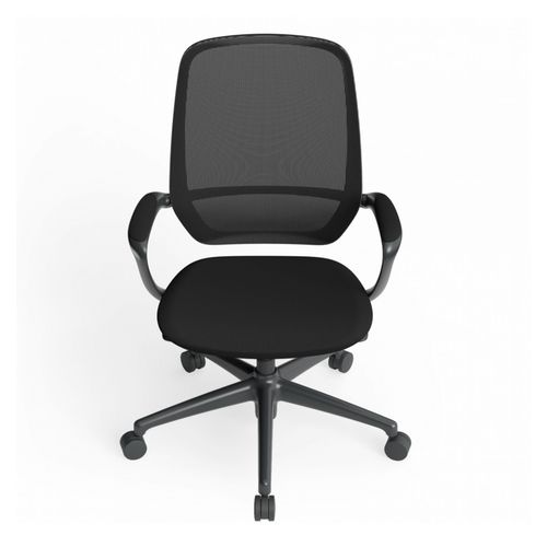 Astral Meeting Chair Black Mesh with Arms