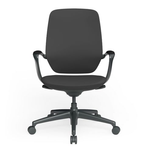 Astral Meeting Chair Black PU with Arms