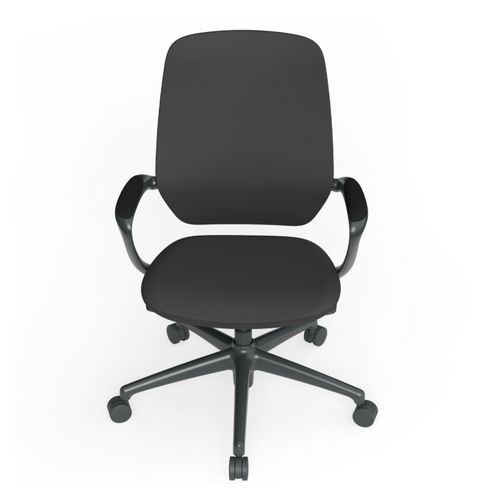 Astral Meeting Chair Black PU with Arms