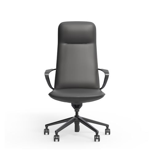 Nico Executive Chair High Back Charcoal Leather