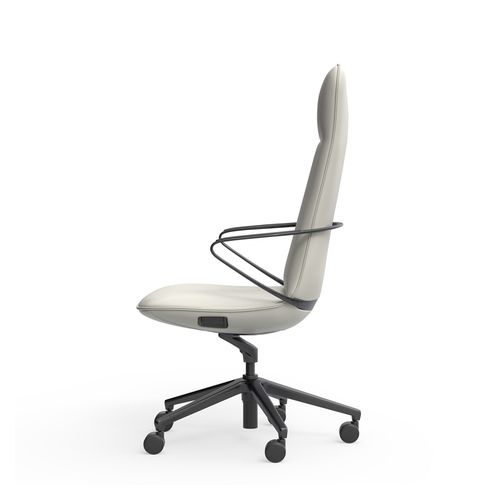 Nico Executive Chair High Back Grey Leather