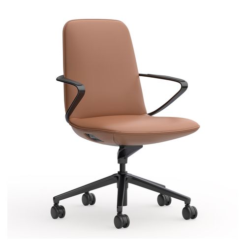 Nico Executive Chair Mid Back Tan Leather
