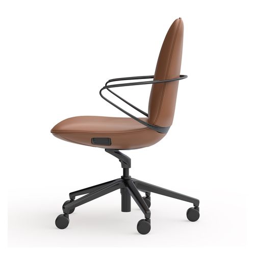 Nico Executive Chair Mid Back Tan PU