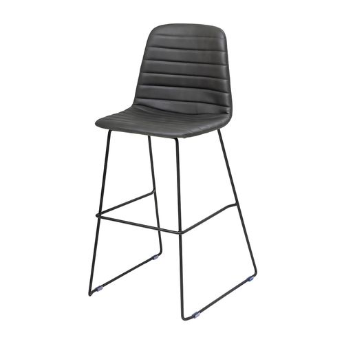 Sofia Barstool Black Sled Base Black PU