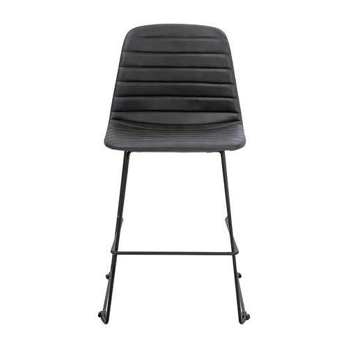 Sofia Kitchen Stool Black Sled Base Black PU
