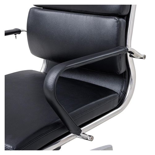 Mode Executive Chair High Back with Arms Chrome Base Black PU