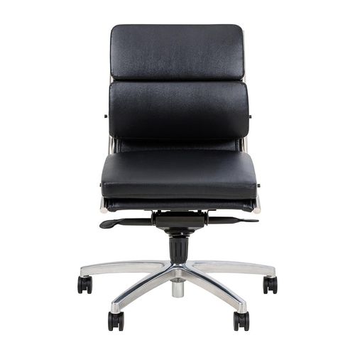 Mode Executive Chair Mid Back no Arms Chrome Base Black PU