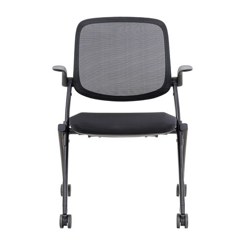 Logic Training Chair with Castors & Arms Black