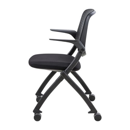Logic Training Chair with Castors & Arms Black