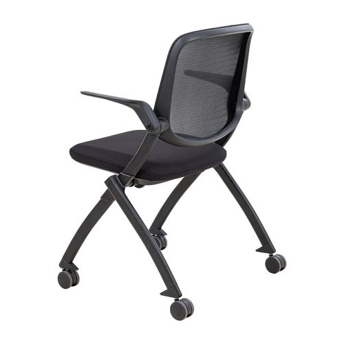 Logic Training Chair with Castors & Arms Black