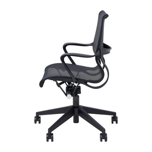 Scroll Mesh Boardroom Chair with Arms Black