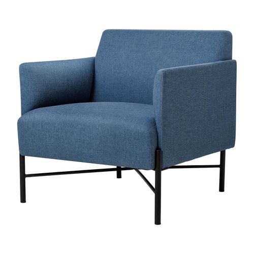 Avalon 1-Seater Lounge Vico Ocean Blue Upholstery