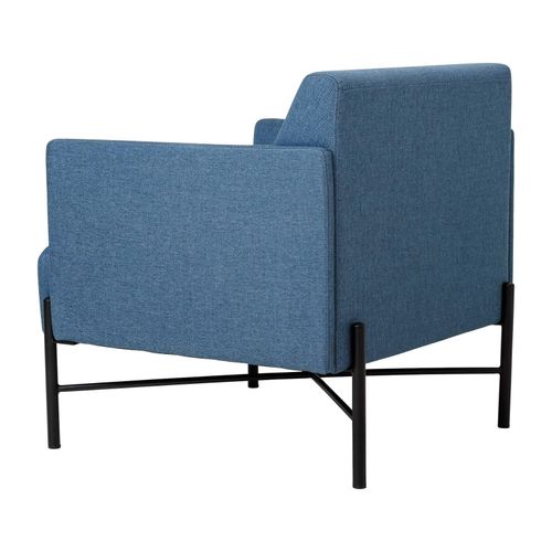 Avalon 1-Seater Lounge Vico Ocean Blue Upholstery