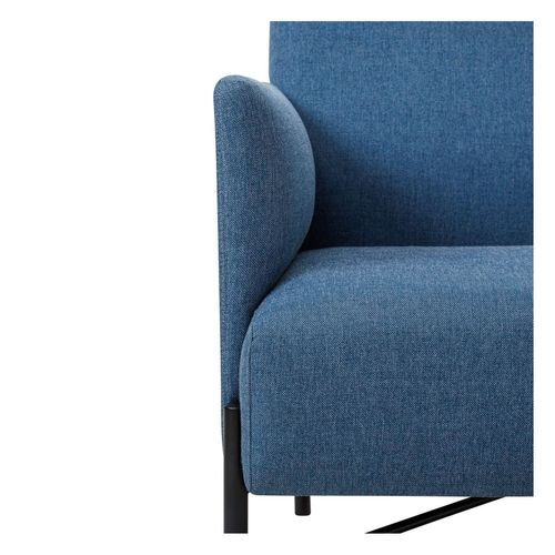 Avalon 1-Seater Lounge Vico Ocean Blue Upholstery