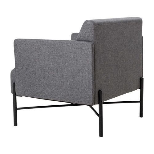 Avalon 1-Seater Lounge Vico Ashstone Grey Upholstery