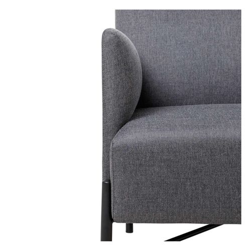 Avalon 1-Seater Lounge Vico Ashstone Grey Upholstery