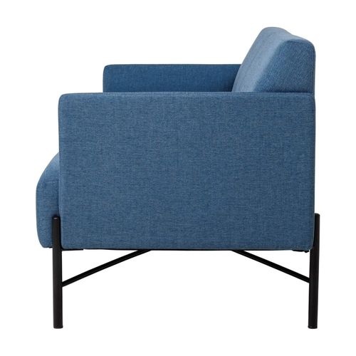 Avalon 2-Seater Lounge Vico Ocean Blue Upholstery