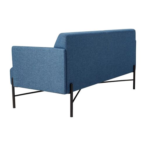 Avalon 2-Seater Lounge Vico Ocean Blue Upholstery