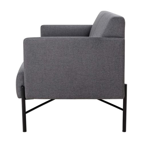 Avalon 2-Seater Lounge Vico Ashstone Grey Upholstery