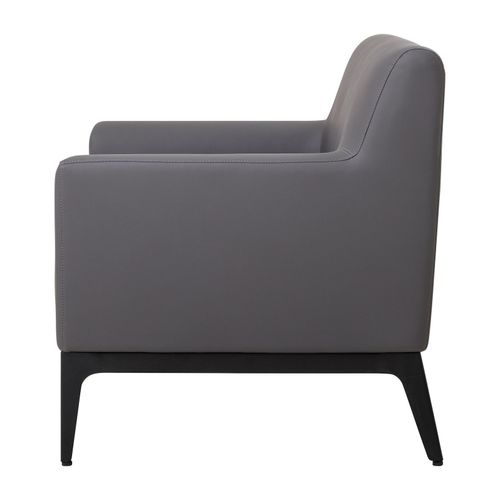 Avalon 1-Seater Lounge Charcoal PU