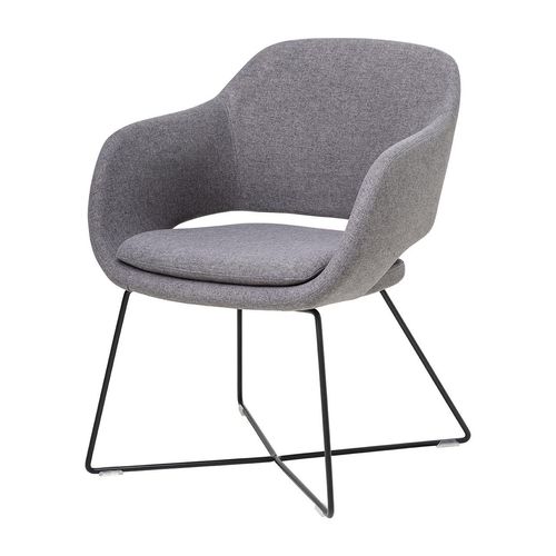 Elaro Meeting Chair Black Frame Onyx Fabric