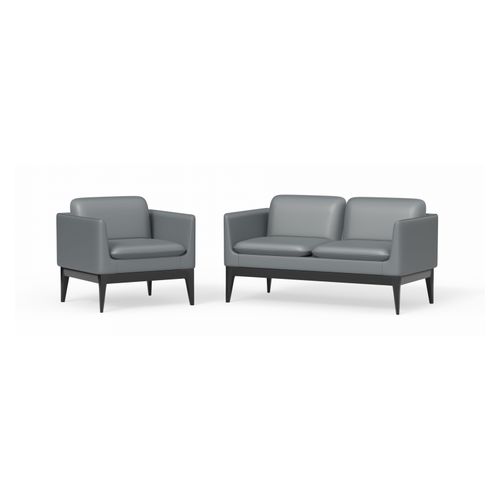 Madison 2-Seater Lounge Charcoal PU